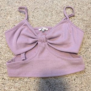 Brand New Purple Tank Top With Side Cutouts Medium